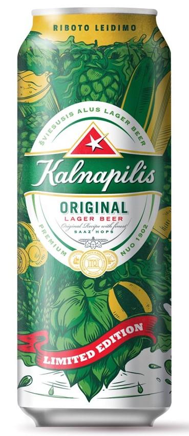 Prekės ženklas: RIBOTO LEIDIMO Kalnapilis ORIGINAL LAGER BEER LIMITED EDITION